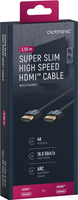 CLICKTRONIC Kabel HDMI 2.0 4K 60Hz Slim 1,5m