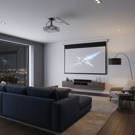 Zestaw ekran reczny 4K HD PVC EASY VIEW uchwyt SPA P01B - zdjęcie 2