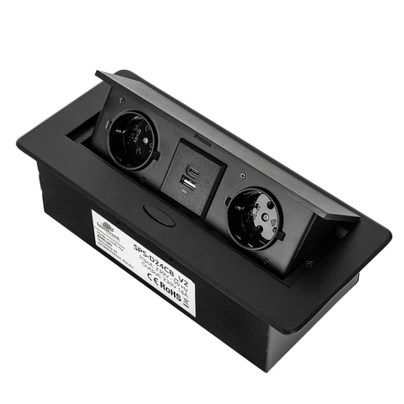 Gniazdka chowane w blacie Spacetronik SPS-D24CB V2