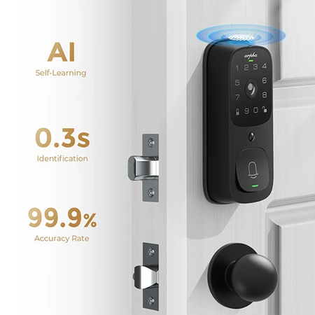 Wideodomofon z inteligentnym zamkiem do drzwi AL501 2K, WiFi, PIR, aplikacja ARPHA PLUS - zdjęcie 2