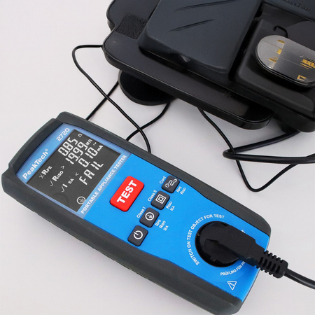 Tester mobilny PAT do kontroli BHP PeakTech 2720 - zdjęcie 2