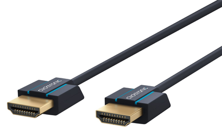 CLICKTRONIC Kabel HDMI 2.0 4K 60Hz Slim 0,5m - zdjęcie 2