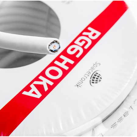 Kabel RG6 Spacetronik HOKA 102 CU Dualshield 25m - zdjęcie 2