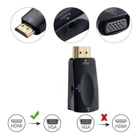 Konwerter HDMI na VGA + audio SPH-VA03 - zdjęcie 2