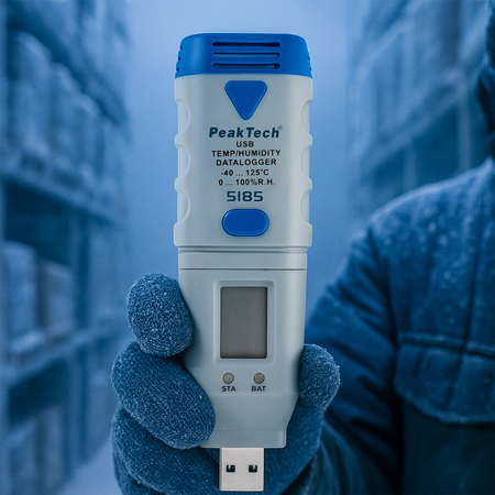 Miernik Wilgotności Temperatury USB PeakTech 5185 - zdjęcie 2