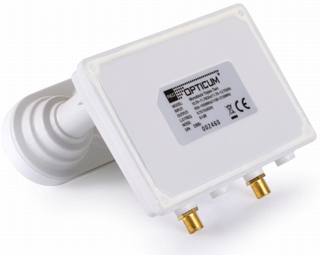 LNB Monoblock Twin TRIPLE Opticum ROBUST 3° - zdjęcie 2