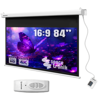 Elektryczny Ekran Projekcyjny SST Ścienny 84"