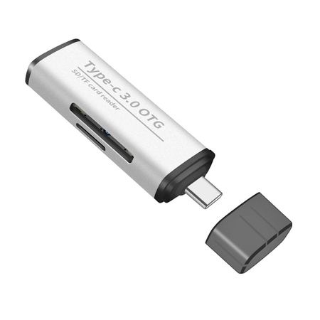 Czytnik kart pamięci USB-C na SD microSD SPU-CR03