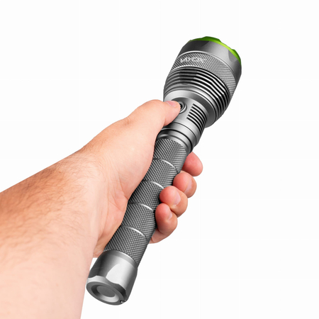 Latarka ręczna taktyczna MOCNA metalowa 10000lm TURBO LED Vayox VA0254 - zdjęcie 2