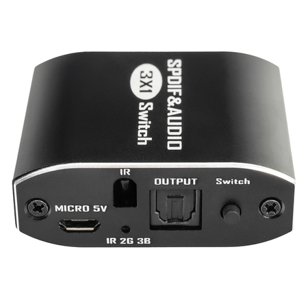 Optyczny rozdzielacz audio SPDIF Toslink 1x3