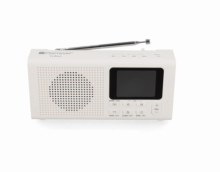 Radio - Głośnik Bluetooth 5.3 DAB/DAB+/FM Opticum TON 5 z LCD - Białe - zdjęcie 2