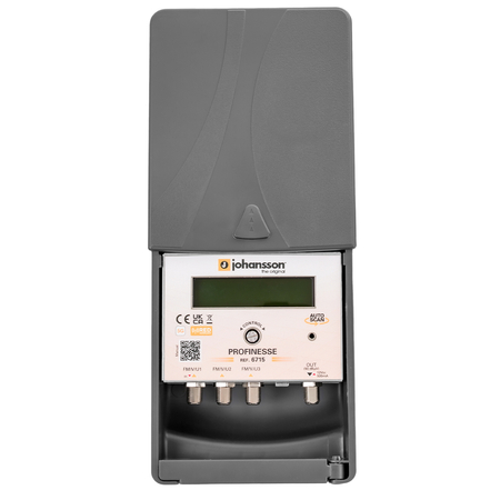 Zestaw wzmacniacza sygnału TV Johansson KIT6715 z obudową masztową i zasilaczem 12V 3 wejścia UHF/VHF/FM - zdjęcie 2