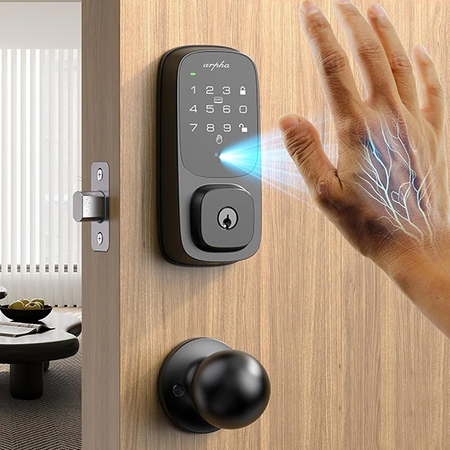 Inteligentny zamek do drzwi ARPHA SP300 + H200, czytnik układu żył Palm Vein Recognition, Wifi, TUYA - zdjęcie 2