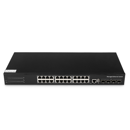 Switch LAN 24 porty gigabit zarządzalny L3 LAN 4x porty SFP/TP 10Gbps Cudy GS5024S4 - zdjęcie 2