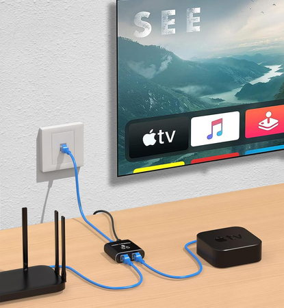 Rozdzielacz RJ45 1 na 2 Spacetronik SP-LC22 - zdjęcie 2