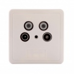 Podwójne gniazdo antenowe 2x SAT + RTV DSE SSE-2-T