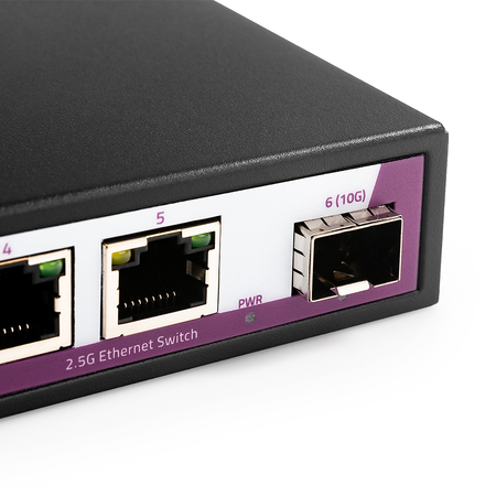 SWITCH 5 portów RJ45 2.5G +port SFP 10G SP-SGT105S - zdjęcie 2