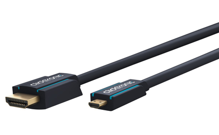 CLICKTRONIC Kabel HDMI - HDMI Micro HD/4K/3D TV 3m - zdjęcie 2
