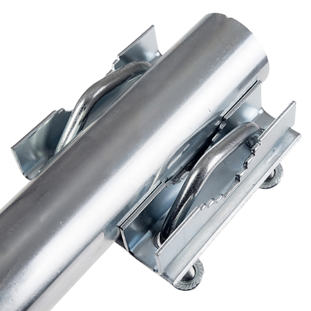 Uchwyt balkonowy do anteny prosty 100cm średnica Fi 38mm z cybantami - zdjęcie 2