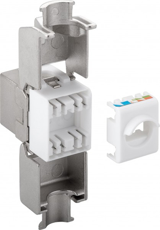 Gniazdo RJ45 Keystone CAT 6A STP shielded