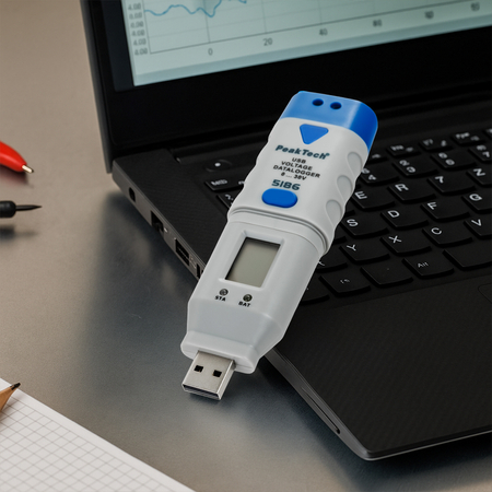 Miernik Napięcia prądu stałego USB PeakTech 5186 - zdjęcie 2