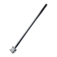 Uchwyt balkonowy do anteny prosty 100cm średnica Fi 38mm z cybantami