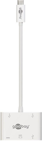 USB-C auf HDMI Adapter 2xUSB USB 3.0 USB-C Goobay - zdjęcie 2