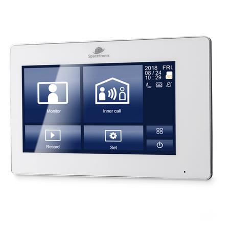 Zestaw wideodomofonowy jednorodzinny z monitorem dotykowym 7" Spacetronik DiO