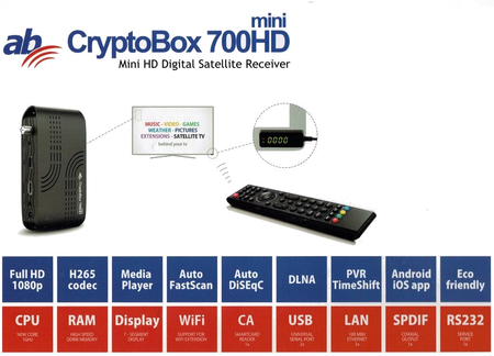 AB CryptoBox 700HD Mini H.265