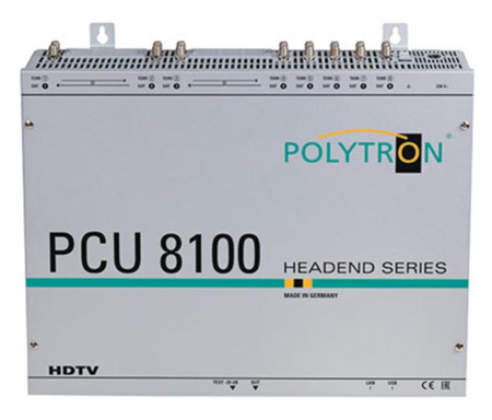 Stacja czołowa POLYTRON PCU 8122 8x DVB-S/S2, DVB-T/T2 lub DVB-C na 8x DVB-T z 4x CI - zdjęcie 2