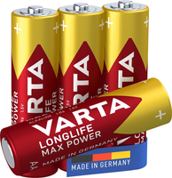 Baterie VARTA Longlife Max Power LR06 AA 1,5V blister 4 szt.