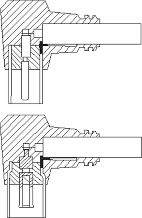 Przyłącze antenowe kabel IEC gniazdo-wtyk 90st. CZARNE Goobay 1,5m - zdjęcie 2