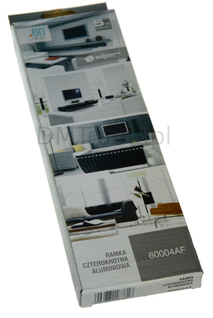 Ramka czterokrotna - Corner 60 aluminium - zdjęcie 2