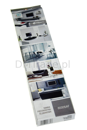 Ramka pięciokrotna - Corner 60 aluminium