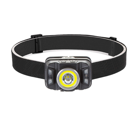 Latarka czołowa z akumulatorem 430lm LED COB czujnik ruchu VayoxVA0025 - zdjęcie 2