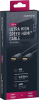 CLICKTRONIC Kabel HDMI 2.1 UltraHD 8K 60Hz HDR10+ 1m