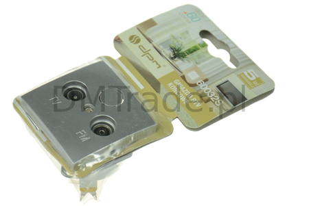 Gniazdo RTV końcowe - Corner 60 srebrne