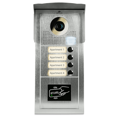 Wideodomofonowy zestaw czterorodzinny z monitorami 4,3" Spacetronik DiO