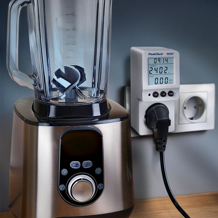 Cyfrowy Licznik Zużycia Energii PeakTech 9037 - zdjęcie 2