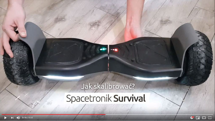 Kalibracja deskorolka elektryczna hoverboard spacetronik survival