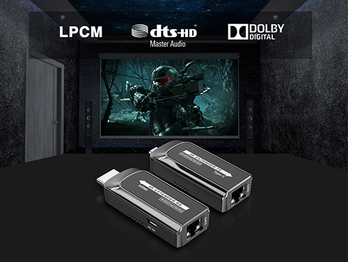 Transmiter LAN obsługujący Dolby Digital
