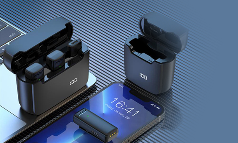 Mikrofon krawatowy USB-C, Lightning