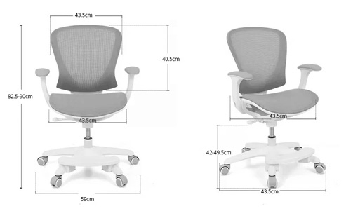 Ergonomiczne krzesło do biurka dla dziecka różowe Spacetronik XD