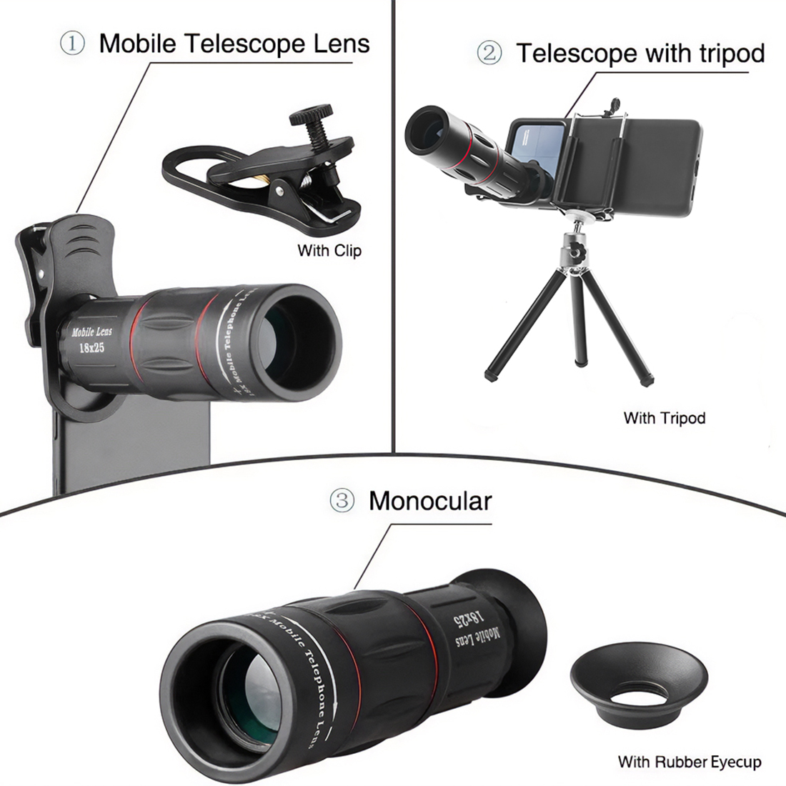 obiektyw do smartfona, obiektyw do telefonu, rybie oko na telefon, obiektyw na telefon, teleobiektyw do smartfona, teleobiektyw w telefonie, monokular, monokular do smartfona, teleskop do smartfona