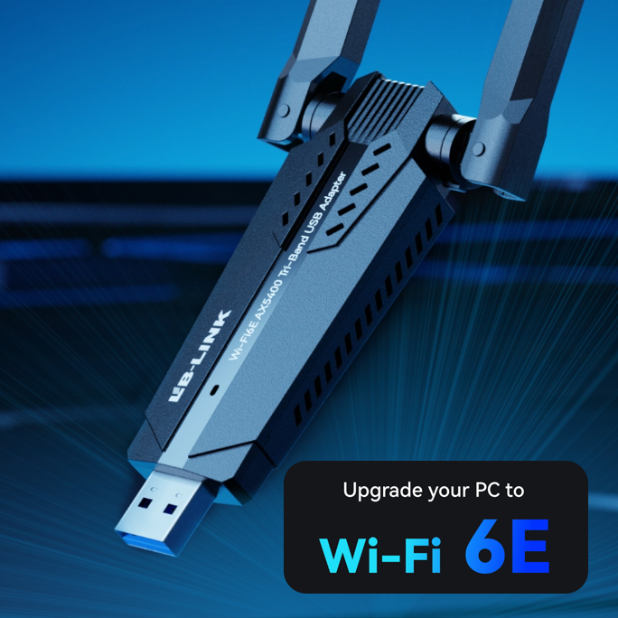 Adapter WIFI 6E Tri band USB 3.0 AXE 5400