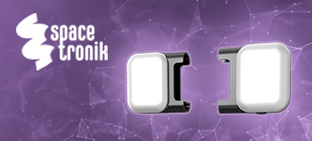 lampka LED do selfie sticka, przenośne oświetlenie LED, lampka Spacetronik, akcesorium do SR-ROLLPIX01, akcesorium do SR-ROLLPIX02, równomierne światło LED, lampka do zdjęć i wideo, lampka do wideokonferencji, kompaktowa lampka LED, oświetlenie do streamingu