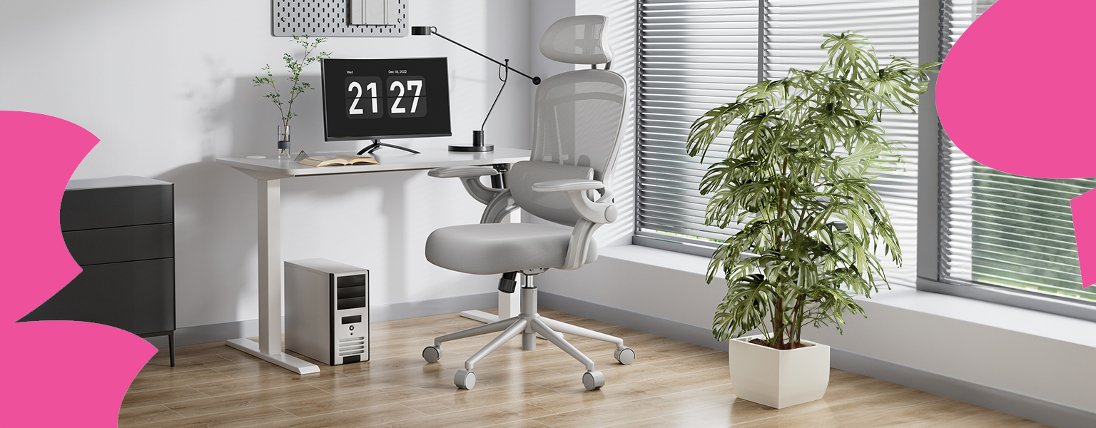 ergonomiczne krzesło do biurka, fotel biurowy z podparciem lędźwiowym, krzesło obrotowe z zagłówkiem, wygodne krzesło do pracy przy komputerze, regulowany fotel do home office, czarne krzesło do biura z siatką, fotel dla gracza z podłokietnikami, krzesło z regulacją wysokości i oparcia