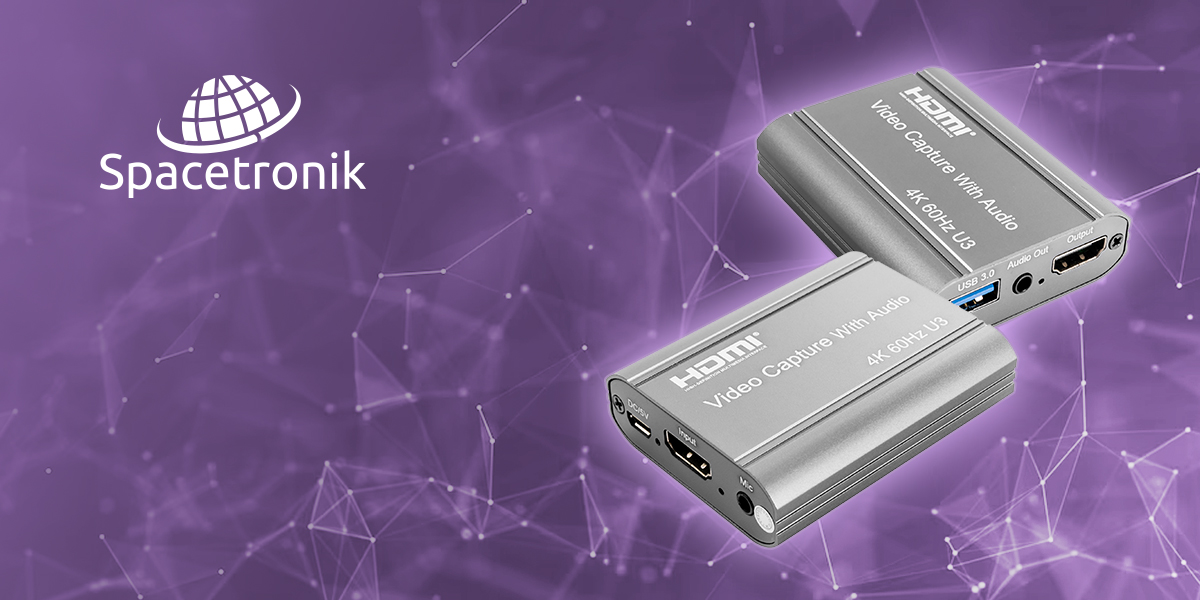 nagrywarka HDMI, grabber HDMI 4K, Spacetronik SP-HVG18A, nagrywanie w jakości Full HD, konwerter HDMI na USB, nagrywanie 4K@60Hz, urządzenie do przechwytywania obrazu, OBS Studio kompatybilność