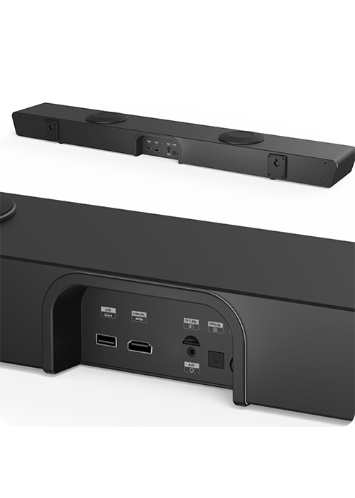 Soundbar S3SL, różne połączenia, HDMI, USB, Aux In