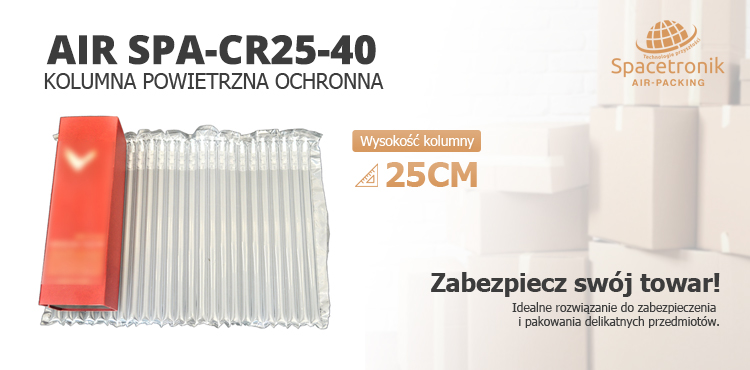 Spacetronik AIR SPA-CR20 - kolumna powietrzna ochronna do zabezpieczania i owijania delikatnych towarów